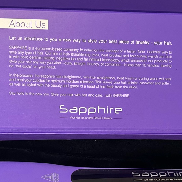 Sapphire Ceramic Heat Brush - Picture 8 of 9